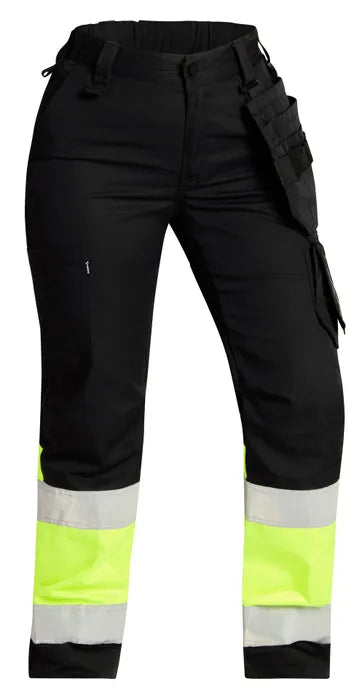 G576 FUNCTION CHAUFFÖRSBYXA DAM KLASS 1 SVART/GUL