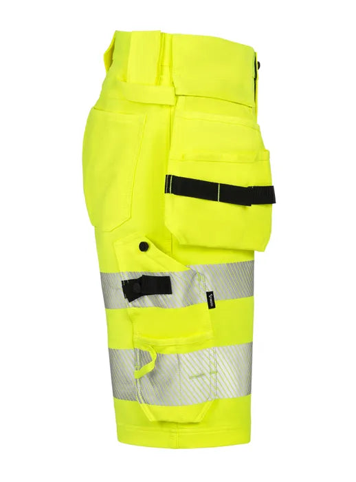 HANTVERKSSHORTS STRETCH VARSEL ELEVATE G732 GUL