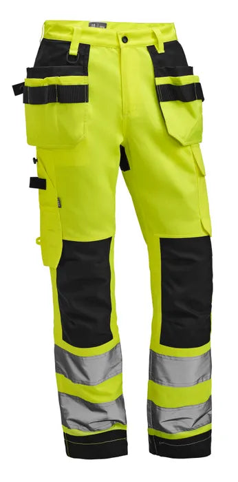 HANTVERKSBYXA STRETCH VS2 KLASS 2 GUL/SVART